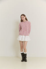 SNOWFLAKE POPCORN SWEATER