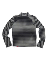 ストライプ ハーフ ジップアップ(GREY) ウィメンズ
