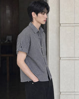(UNISEX) ファイアマンバックル チェックシャツ