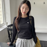 スティッチロゴベーシックロングスリーブTシャツ