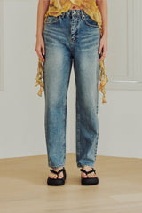 Twinkle Straight Denim Pants (BLUE)