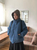 Mofui String Corduroy Padding Jumper