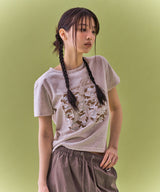 [NF] ワッペン 08 Tシャツ_(MELANGE IVORY)_F24QB295