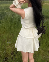 Relbit blouse & skort set