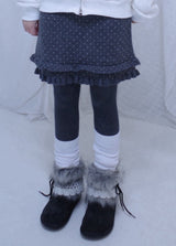 Dot ruffle midi sk (2color)