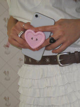 *Limited* [Formica] Pinkberry Choco Button tok (Heart), Basic
