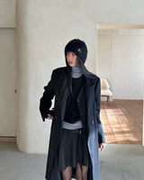 NEWALRIN クラシックロングウールコート & ベストセット