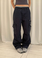 (UNISEX) フィールドボタンカーゴパンツ (3color)
