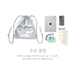 GLOSSY STRING BACK PACK_BLACK