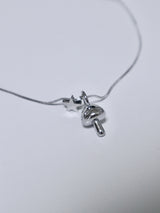 All surgical steel star mushroom necklace
