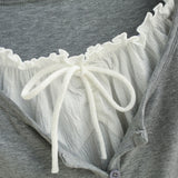 Sora Layered Button Top