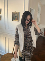 Rook Waist Point Check Long Shirt