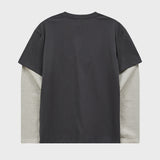 MELLOW DREAM ストライプレイヤードTシャツ