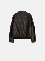 Kai zipper leather jacket