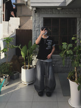 May strap denim pants 2C