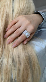 Pearl mix STAR open ring