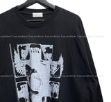 レムプリントロングスリーブTシャツ