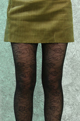 classic rose tights (black)
