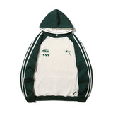EL No.16 Raglan Line Hoodie T-Shirt 4Color