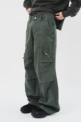 Oper Zipper Dyeing Pants (3color)