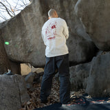 JUST REACH LONG SLEEVE T-SHIRT(IVORY RED)