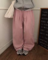 [ORIGINAL] ROSE Pintuck Cotton Pants
