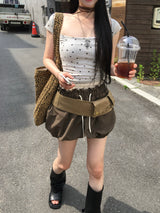シューズレイヤードパンプキンショーツ