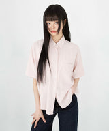 LOOSE FIT TWO POCKET HALF SHIRT [4color]