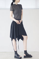 ラースストラップレイヤードスカート