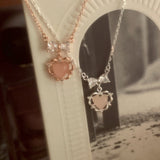 silver heart necklace