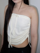 BRAID TIE SKIRT & TOP (CREAM)
