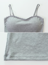 #AN Lace Strap Cap Sleeveless (3color)