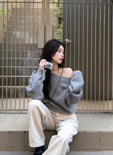 #コジーワンショルダールーズウールニット (4color)
