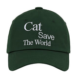 Cat Save The World ボールキャップ (Green)