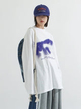 ブラー長袖Tシャツ