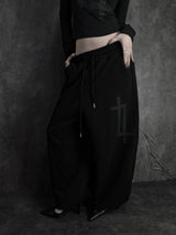 cross square stud pants (2color)