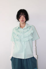 FRILL LAYERED SHIRT