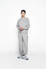 25SS ボックスベーシックロゴスウェットシャツ メランジ
