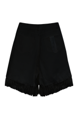 スタッドタッセルハーフパンツ (BLACK)