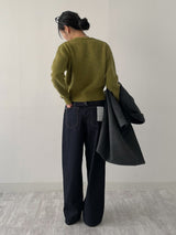 Tori Angora V-Neck Crop Cardigan