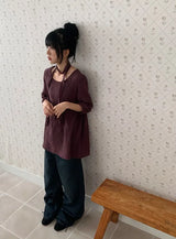 Amity Washing Denim Wide Pants