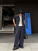 ミール ウエスタン Vネック カラーデニムシャツ