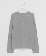 Achu Brushed Basic Round Long Sleeve Tee