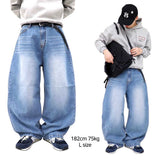 ワイドウォッシュデニムパンツ