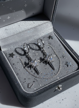 [少女時代 テヨン Piercing] ラブ プラネット ハギーズ ピアス - Silver Color