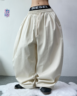 BASIC BALLOON COTTON PANTS