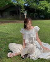 Lebo frill blouse