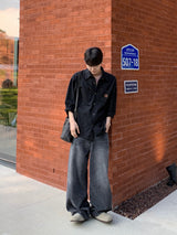 MR Dat long wide Denim
