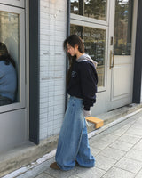 [ORIGINAL] クローコントラストワイドデニムパンツ