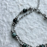 Layered Mineral Link Bracelet